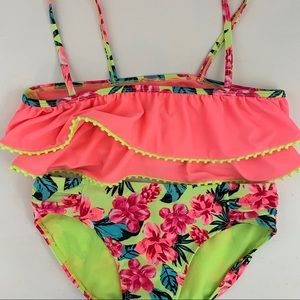 🌴Cat & Jack Floral Bikini Set Size L (10-12)